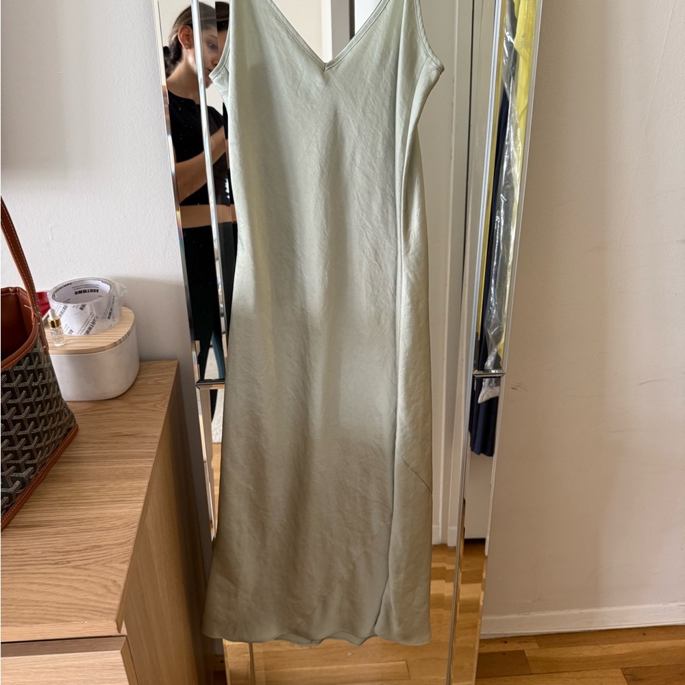 Aritzia green Slip Dress